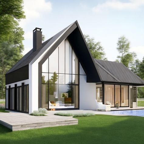 Imagine a one-story house with a gable roof design that seamlessly blends contemporary style with functional living. Are you curious to explore this c... Check more https://cfeer.com/discover-the-20-enchanting-contemporary-one-story-house-with-a-gable-roof-design/ Gable Roof Design, One Story House, Single Story Homes, Gable Roof, One Story Homes, Residential House, First Story, Gain Weight, Roof Design