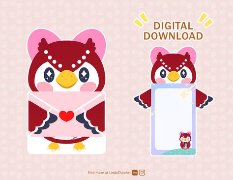 Animal Crossing Cricut Projects, Animal Crossing Birthday Cards, Animal Crossing Card, Animal Crossing Birthday Ideas, Diy Animal Crossing Crafts, Animal Crossing Gift Ideas, Animal Crossing Party Decorations, Animal Crossing Birthday Party, Animal Crossing Diy