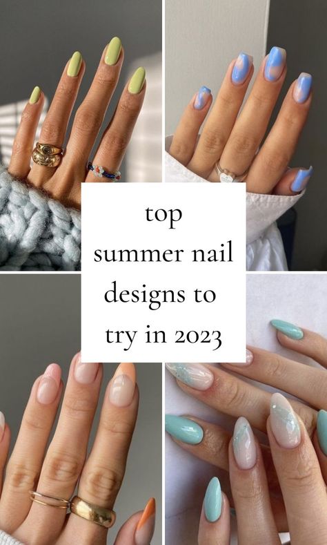 Here is the list of new summer nail trends 2023, trendy summer nails, summer nail designs, summer nail ideas, flower nails, summer nail colors 2023, cute summer nail art, summer acrylic nails, may nails, june nails, july nails, august nails Nails July, Nails August, Nails June, Trendy Summer Nails, June Nails, Nails May, Orange Nail Designs, August Nails, Summer Acrylic