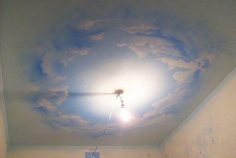 A Heart's A Heavy Burden, Sage Bedroom, Heavy Burden, Cottage Inspiration, Somewhere Over The Rainbow, Bedroom Murals, Bathroom Ceiling, Painted Ceiling, Room Paint