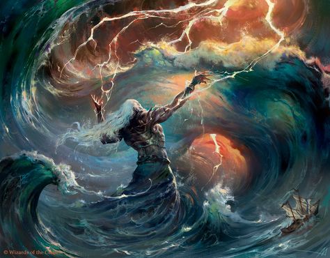 ArtStation - MTG. Storm King's Thunder Fantasy Card Game, Storm Kings Thunder, Storm King, Mtg Art, Fantasy Story, Dnd Art, Baldur's Gate, Magic Art, Wizards Of The Coast