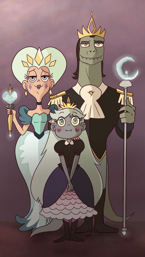 MonStar AU Royal portrait Butterfly Family, Princess Star, Desenhos Gravity Falls, The Forces Of Evil, Cartoon Crossovers, Star Vs The Forces Of Evil, Star Butterfly, Star Vs The Forces, Force Of Evil