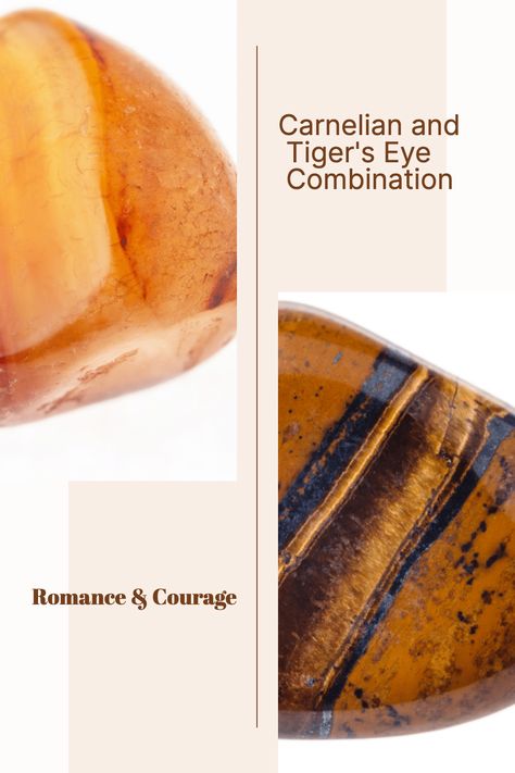 Learn about the unique physical properties of Carnelian and Tiger's Eye crystals and how their combination can offer you grounding and vitality, supporting physical and emotional health. Tigers Eye, Tiger Eye Crystal Benefits, Crystal Tigers Eye, Crystals Tigers Eye, Tiger’s Eye Crystal Meaning, Tigers Eye Gem, Tiger Eye Crystal, How To Improve Relationship, Confidence Boost