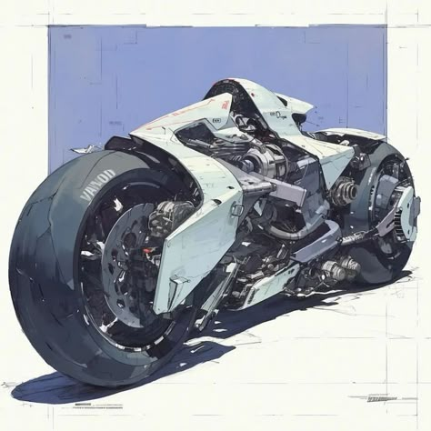 Motorbike Illustration, Concept Bike, Motorcycle Workshop, Concept Vehicles Sci Fi, Futuristic Cars Design, Stunt Bike, Futuristic Motorcycle, Concept Motorcycles, Pretty Bike