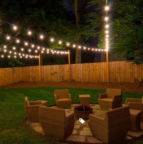 Backyard Party Lighting, Solaire Diy, Diy Patio Ideas, Backyard String Lights, Outdoor String Lights Patio, Outdoor Lighting Design, Diy Outdoor Lighting, Modern Lanterns, Patio String Lights