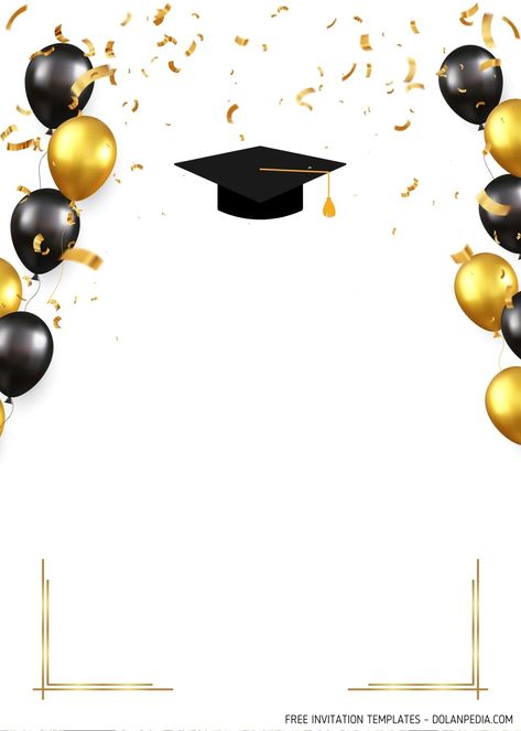 Awesome  8+ Graduation Cap with Gold Sparkle Invitation Templates Graduation Template Design, Free Printable Graduation Invitations, Graduation Ceremony Invitation, Clown Crafts, Graduation Images, Graduation Cards Handmade, Dance Party Invitations, Graduation Party Invitations Templates, Gold Graduation Party