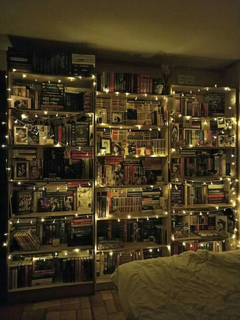 Bedroom Library Ideas, Book Room Aesthetic, Book Room Ideas, Book Lovers Bedroom, Book Corner Ideas Bedroom, Bookshelves Aesthetic, The Volturi, Book Bedroom, Small Room Makeover