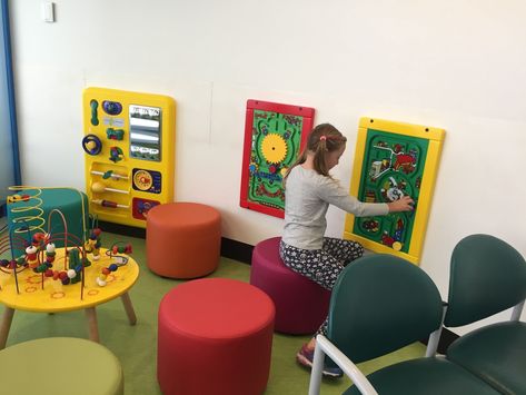 Children at Wellington’s emergency department now have their own waiting space away from the hustle and bustle. Opened today, the dedicated area separates children from the main waiting room. It includes new seating, a TV and play area. “The main waiting area can become extremely busy and crowded, and was shared by adults and children,” said... Read more » Waiting Room Play Area, Tree Playroom, Kids Waiting Room, Pediatric Waiting Room, Pediatric Waiting Room Ideas, Hospital Waiting Area, Waiting Area Design, Director Office, Reception Waiting Area