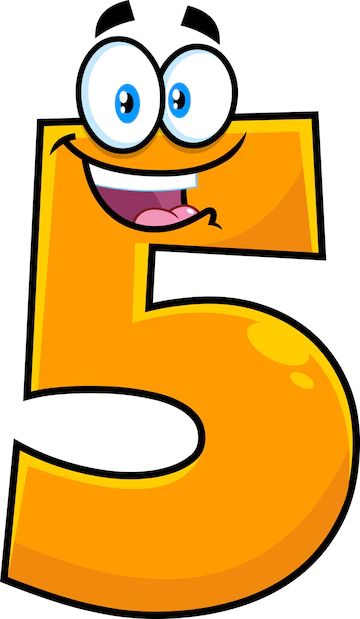 Premium Vector | Funny orange number five 5 cartoon character. vector hand drawn illustration Cartoon Numbers 1-10, Five Drawing, Number 5 Cartoon, Number 5 Activities For Preschool, Numbers Cartoon, Cartoon Numbers, Numbers Illustration, Crayon Themed Classroom, Music Border