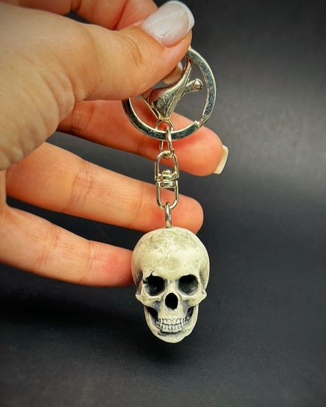 💀 . 🔗Link in bio Halloween Keychain, Clay Keychain, Keychain For Men, Handcrafted Gifts, Keychain Handmade, Cute Car Accessories, Charm Keychain, Cute Keychain, Hand Crafted Gifts