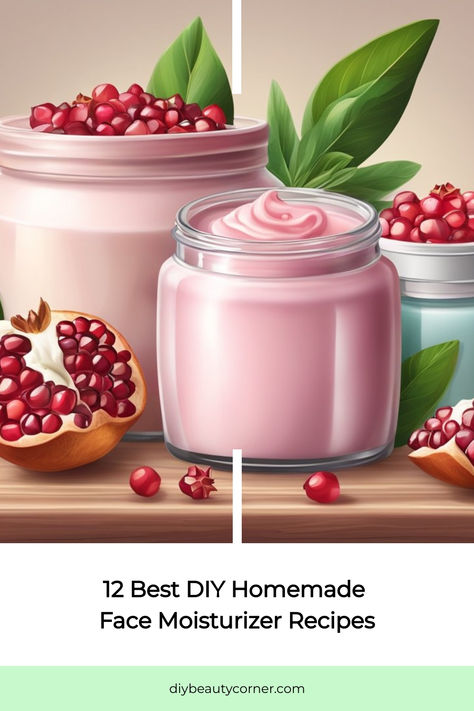 12 Best DIY Homemade Face Moisturizer Recipes Diy Face Moisturizer For Dry Skin, Homemade Face Lotion, Puffy Eyes Remedy, Greasy Face, Homemade Face Moisturizer, Diy Face Moisturizer, Homemade Skincare, Home Remedies For Skin, Homemade Mask