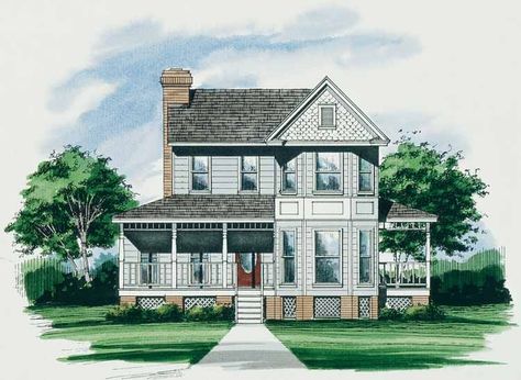 Small Victorian Homes Floor Plans, Small Victorian House Plans, Victorian Homes Floor Plans, Small Victorian Homes, Sims4 Builds, Victorian House Plan, Victorian House Plans, Victorian Style House, Affordable House Plans