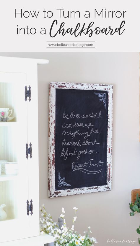 Paint Over Mirror, Mirror Chalkboard, Chalkboard Mirror, Alternative Weddings, Chalkboard Projects, Christmas Boutique, Happy Glamper, Small Space Interior Design, Diy Chalkboard