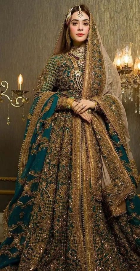 Muslim Bridal Dress, Pakistani Bridal Dress, Muslim Bridal, Red Bridal Dress, Bridal Lehenga Designs, Latest Bridal Lehenga, Beautiful Bridal Dresses, Desi Wedding Dresses, Asian Bridal Dresses