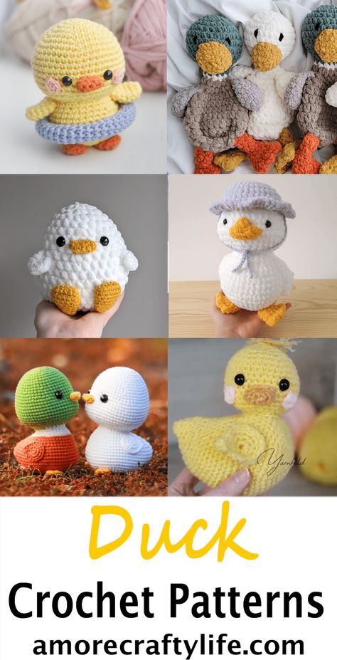 Crochet Duck With Frog Floatie, Crochet Flat Duck Pattern Free, Chunky Duck Crochet Pattern Free, Duckling Crochet Pattern Free, Crochet Duck Plushie Free Pattern, Crochet Ducky Pattern Free, Small Duck Crochet Pattern, Small Crochet Duck Pattern Free, Crochet Swinging Duck Free Pattern