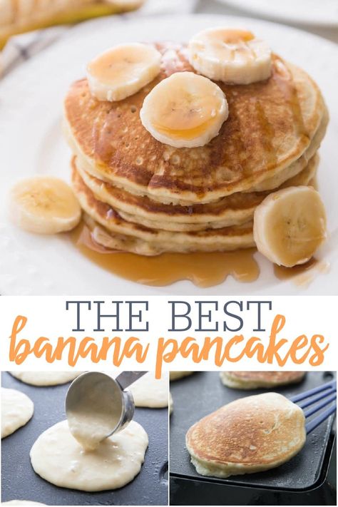 Freezer Banana Pancakes, Banana Nutella Pancakes, Buttermilk Banana Pancakes, Breakfast Ring, Fluffy Banana Pancakes, Pancakes Banana, Buttermilk Syrup, Nutella Pancakes, Light And Fluffy Pancakes