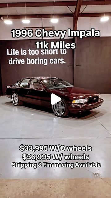 Edward Brewer on Instagram: "1996 Chevy Impala $36,995 w/wheels & 33,995 w/o wheels  ✅Financing Available $460 monthly w/10% down WAC  ✅Worldwide Shipping  ✅Pictures & Videos on www.rollingmuseums.com  Services Provided  Classic Car Sales, Buying, Consignment, Repair   Rolling Museums  Huntsville AL 35806  256-801-4409 ( Land line) 256-621-7922 ( Shop cell) FaceTime available   Hours Monday - Friday 9-5 and Saturday by appointment only   ⁣ .⁣ .⁣ .⁣ .⁣ .⁣ #1996impala #chevyimpala #impala #impalaconvertible #impalass #impalass1996 #losangeles #lowridercars #lowriderculture #lowriderlife #lowriderlifestyle #lowridermagazine #lowriderphotography #lowriders #lowriderworld #lowriding #manicure #oldcars #oldies #safari #ss #streetrod #tameimpala #taxidermy #texastanktv📺 #unhas #unhasdecoradas #u 1996 Impala Ss, 96 Impala Ss, Impala For Sale, Chevy Impala Ss, Low Riding, By Appointment Only, Impala Ss, Lowrider Cars, Tame Impala