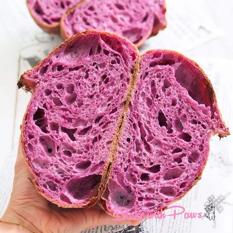 Healthy Starters, Sweet Potato Powder, Sweet Potato Bread, Purple Sweet Potato, Purple Potatoes, Purple Sweet Potatoes, Potato Bread, Sourdough Baking, Sourdough Recipes