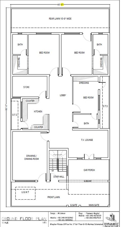 House Plan Drawing 40x80 Islamabad Home Plan Drawing, 40x60 House Plans, 10 Marla House Plan, 30x50 House Plans, Drawing House Plans, 20x40 House Plans, 30x40 House Plans, 2bhk House Plan, Indian House Plans