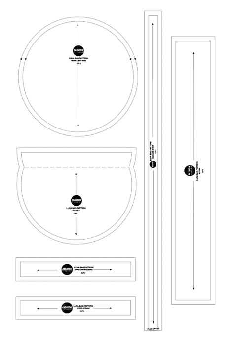 Pattern For Bag, Shoulder Bag Pattern, Purse Patterns Free, Purse Sewing, Couture Ideas, Circle Purse, Purse Sewing Patterns, Bag Sewing Pattern, Purse Tutorial