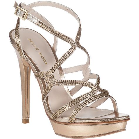 PELLE MODA Farah Evening Sandal Platinum Leather ($198) ❤ liked on Polyvore featuring shoes, sandals, platinum leather, leather sole shoes, platform sandals, ankle strap high heel sandals, strappy high heel sandals and leather platform sandals Metallic Pumps, Special Occasion Shoes, Strappy High Heels Sandals, Leather Sole Shoes, Strappy Leather Sandals, Leather Strap Sandals, Strappy Platform Sandals, Sandals Strappy, Ankle Strap High Heels