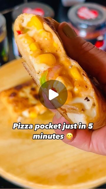 Pizza Pocket, Cheese Slice, Boiled Corn, Pizza Pockets, Cheese Spread, Chili Flakes, Yes Or No, Pizza Sauce, Ghee