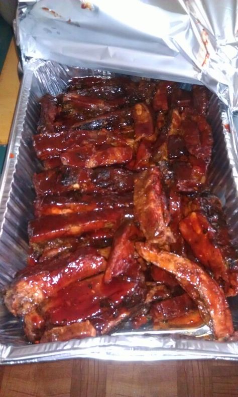 BBQ Pork Baby back Ribs Pork Aesthetic, Aesthetic Bbq, Pork Baby Back Ribs, Barbeque Ribs, Bbq Tray, Back Ribs, Cookout Food, Food Therapy, Baby Back Ribs