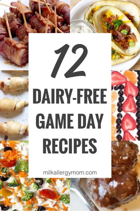 12 Easy Super Bowl Appetizers Dairy-Free | Milk Allergy Mom Bacon Weenies, Appetizers For Super Bowl, Easy Super Bowl Appetizers, Healthy Football Snacks, Pizza Meatballs, Pizza Veggie, Football Party Snacks, Super Bowl Snack Recipes, Super Bowl Appetizers