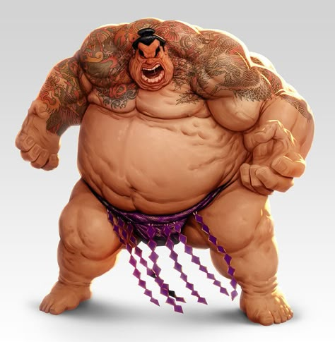 Sumo wrestler by lordeeas Sumo Wrestler, Street Fighter Characters, Landscape And Urbanism, Martial Artists, Style Japonais, Creature Design, Interesting Facts, Cartoon Character, Character Concept