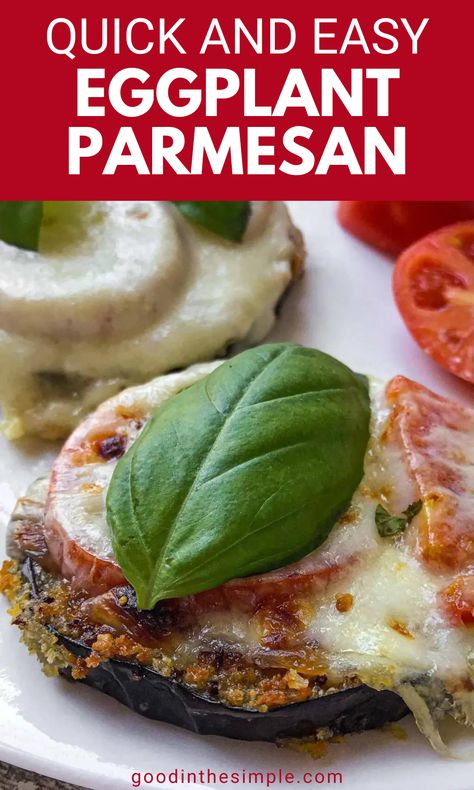 Healthy eggplant parmesan rounds. Eggplant Parmesan Easy, Healthy Eggplant Parmesan, Eggplant Parm Recipe, Easy Eggplant Parmesan, Easy Eggplant, Healthy Eggplant, Crispy Eggplant, Eggplant Recipes Easy, Eggplant Parmesan Baked