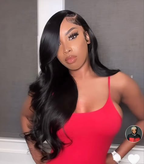 Side Part With Closure, Side Part Closure Wig, Side Part Wig Hairstyles, Deep Side Part Wig, Wig Install Ideas, Quickweave Styles, Birthday Wigs, Fire Hairstyles, Free Part Wig