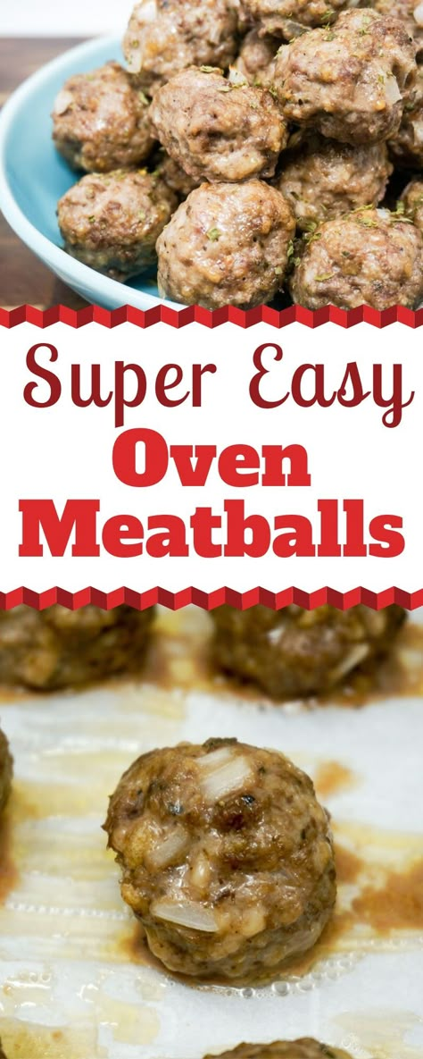 Easy Oven Meatballs - Grace Like Rain Blog Oven Meatballs Recipe, Meatballs In The Oven, Oven Meatballs, Baked Italian Meatballs, Easy Meatballs, Oven Baked Meatballs, Baked Meatball Recipe, Baked Meatballs, Writing An Article