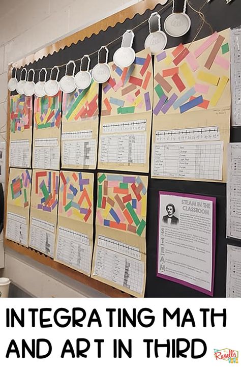 Integrating Art Into Math, Teaching Math Facts, Fraction Art, How To Use Powerpoint, Plot Activities, Math Art Projects, Line Plots, Sped Math, Just Done