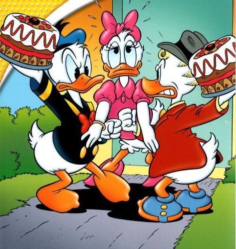 Donald Duck Comic, Dagobert Duck, Disney Best Friends, Donald And Daisy Duck, Disney Cartoon Characters, Disney Duck, Images Disney, Retro Disney, Slaap Lekker