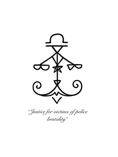 Swift justice for victims of police brutality #sigil #sigilmagick #witchcraft #magicspells #policebrutality #justiceforgeorgefloyd #magicspells #justice  #sigils Justice Sigils, Sigil For Justice, Runes Magic, Chaos Magick, Protection Symbols, Spell Books, Wiccan Magic, Witch Spirituality, Art Deco Illustration