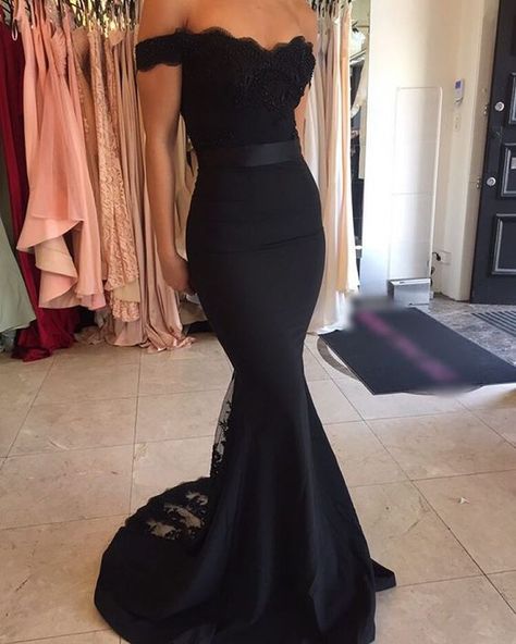 Mermaid Prom Dresses Black, Black Lace Wedding Dress, Black Lace Formal Dress, Off Shoulder Bridesmaid Dress, Black Lace Wedding, Black Lace Prom Dress, Mermaid Bridesmaid, Mermaid Prom Dresses Lace, Prom Dresses Black