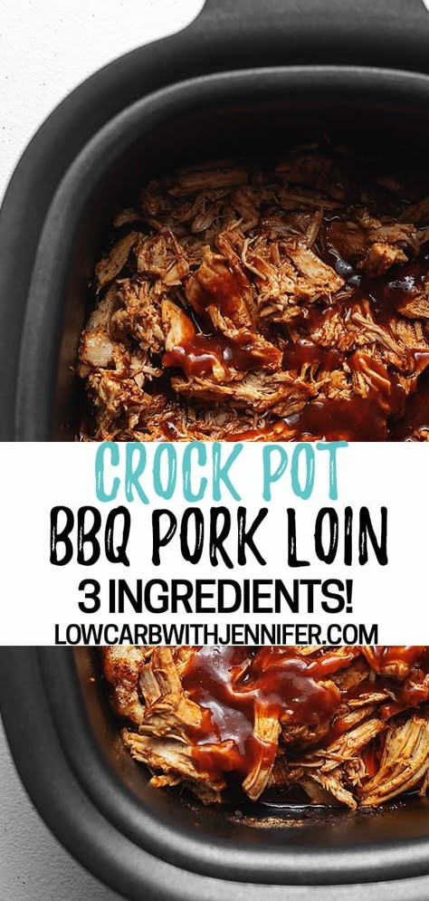 Crock Pot Pork Loin, Bbq Pork Crockpot, Pulled Pork Crock, Pork Loin Crock Pot Recipes, Bbq Pork Loin, Crock Pot Bbq, Bbq Pork Tenderloin, Crockpot Pork Loin, Crockpot Pork Tenderloin