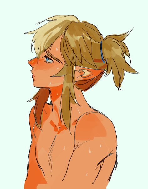 Legend Of Zelda Link Haircut, Trans Link Loz, Link Outfits Zelda, Link Totk Frostbite Set, Link Frostbite Armor Fanart, Link Frostbite Armor, Link Hot Fan Art, Botw Link Fanart, Link Botw Fanart