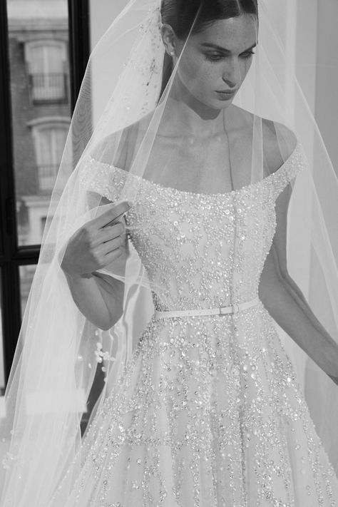 Saab Wedding Dress, Elie Saab Wedding, Elie Saab Wedding Dress, Elie Saab Bridal, Wedding Dressses, Glitter Wedding Dress, Bridal Shower Outfit, Bridal Dresses Lace, Designer Bridal Gowns