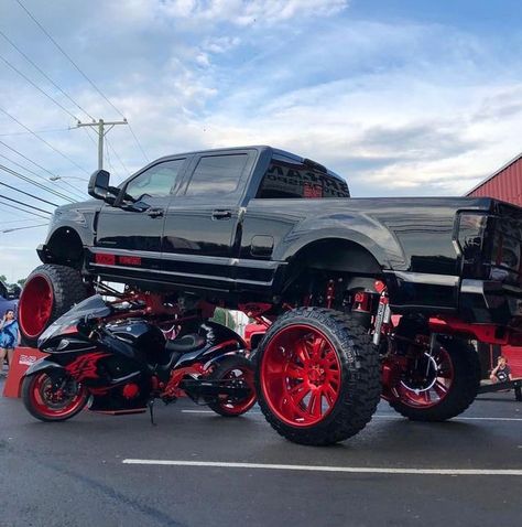 Jacked Up Truck, Big Ford Trucks, Diesel Trucks Ford, Country Trucks, Chevy Diesel Trucks, Trucks Lifted Diesel, Lifted Chevy Trucks, Jacked Up Trucks, Ford Pickup Trucks