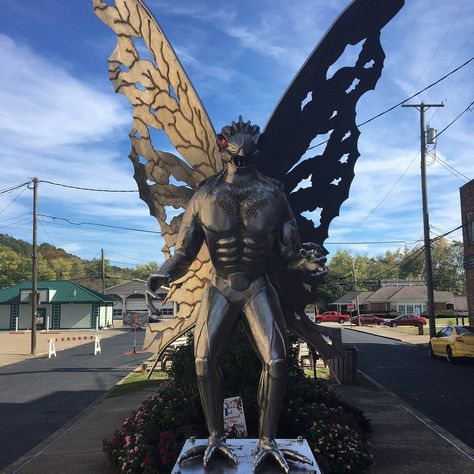 Mothman Statue - All You Need to Know BEFORE You Go (2024) Mothman Statue, Charleston Wv, Mystery Detectives, Point Pleasant, Urban Legends, Art And Architecture, Trip Advisor, Ohio, Need To Know