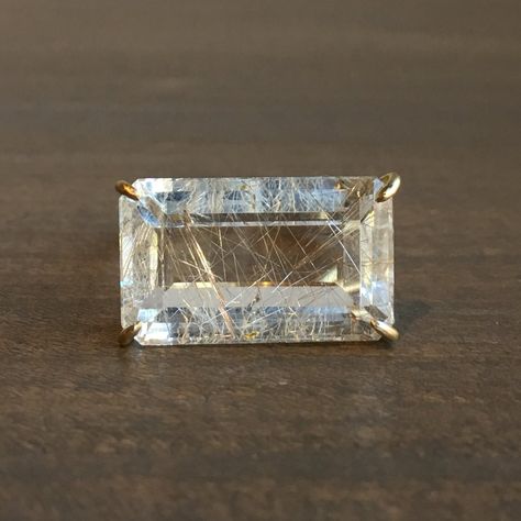 Golden rutilated quartz