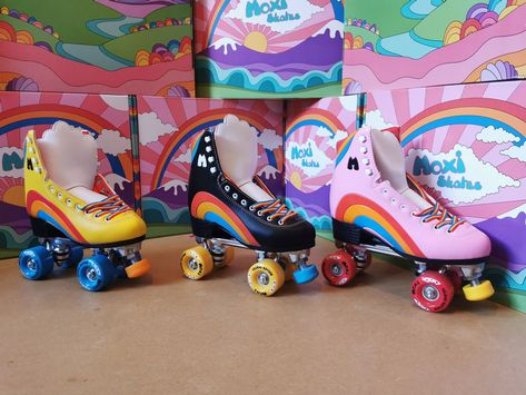 Moxi Rainbow Rider, Skate Background, Moxi Roller Skates, Roller Skaters, Roller Girl, Heck Yeah, Still Waiting, Ankle Support, Beach Bunny