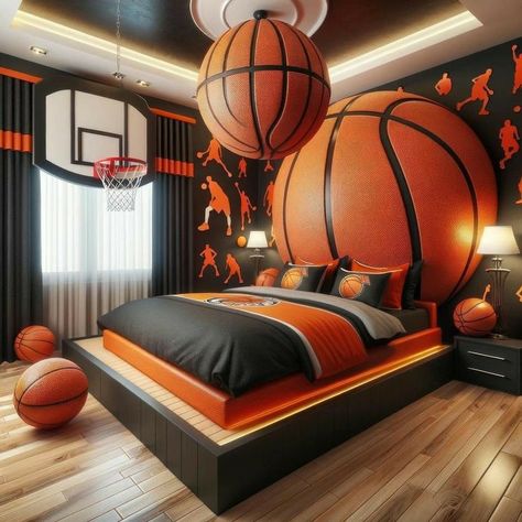 Teenager Bedroom Design, Fashion Bedroom, Basketball Bedroom, Cool Bedrooms For Boys, Sneakerhead Room, Basketball Room, Amazing Bedroom Designs, Beautiful Bedroom Decor, Boys Bedroom Makeover