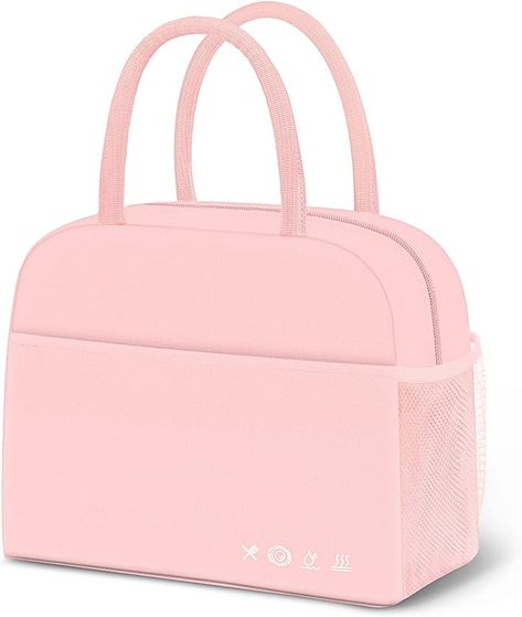 Lunch Boxes For Men, Pink Lunch Bag, Lunch Boxes For Women, Women Lunch Bag, Reusable Lunch Bags, Insulated Lunch Tote, Lunch Tote Bag, Delicious Lunch, Bag Lunch