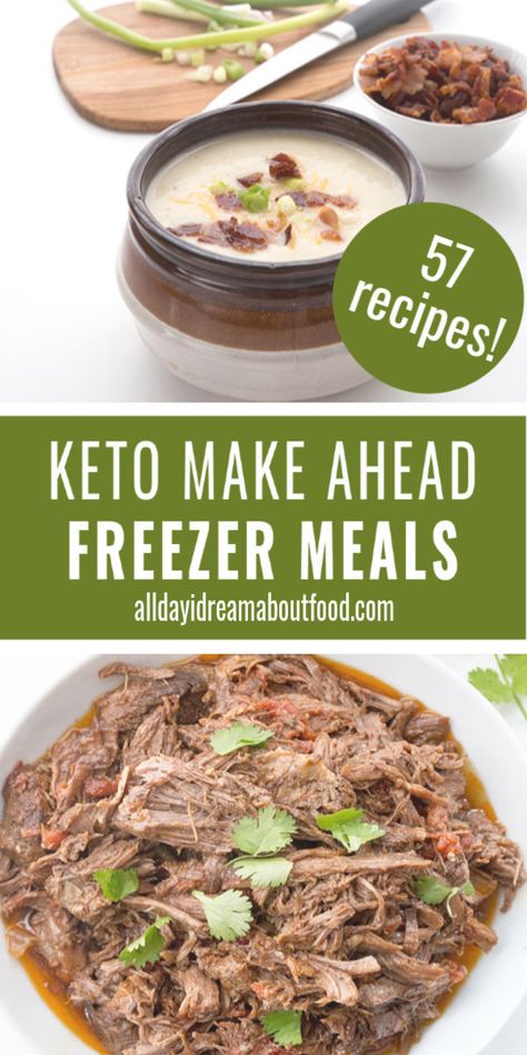 Make Ahead Keto, Low Carb Freezer Meals, Keto Freezer Meals, Make Ahead Freezer Meals, Healthy Freezer Meals, Keto Diet Breakfast, Diet Breakfast Recipes, Ketogenic Diet Meal Plan, Store Food