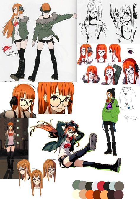 Persona 5 Character Sheet, Loki Persona 5, Persona Art Style, Brain Dissection, Shigenori Soejima, Persona Game, Futaba Sakura, Persona 5 Joker, Persona Series