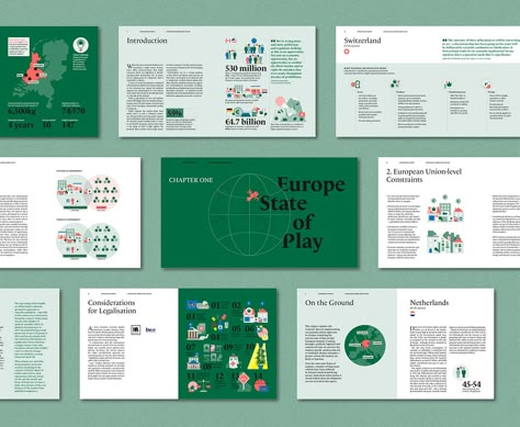 Recreational Europe Report :: Behance Annual Report Layout, Booklet Layout, Sustainability Report, 보고서 디자인, Report Layout, Book Illustration Layout, Document Design, Editorial Layouts, Editorial Design Layout