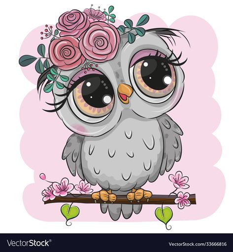 Cartoon Owl Drawing, Cute Owl Drawing, Cute Owl Cartoon, Cartoon Owl, Owl Vector, Branch Vector, Paper Owls, Owl Collection, Cartoon Birds