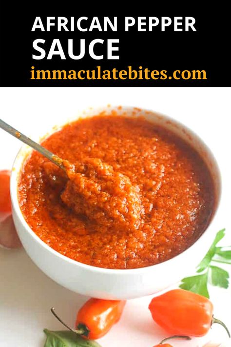 Nigerian Pepper Sauce, African Pepper Sauce Recipe, African Pepper Sauce, Naija Food, African Recipe, Nigeria Food, African Recipes Nigerian Food, Ghanaian Food, Pepper Sauce Recipe